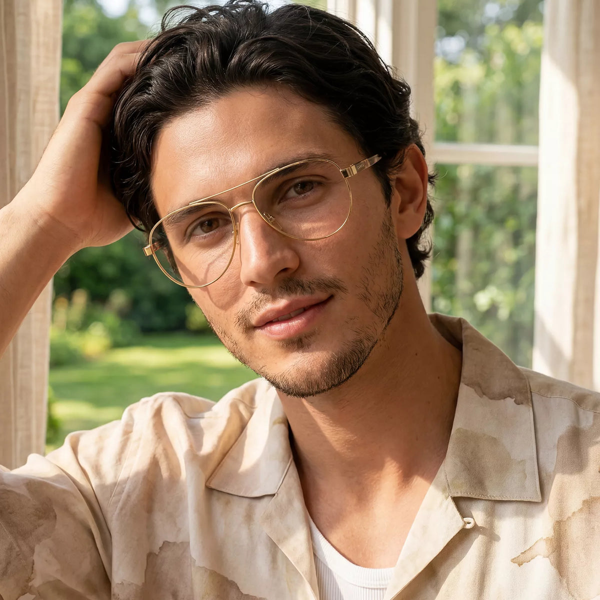 carfia men Eyeglasses Poptart_Striking_Aviator_Frame_Model
