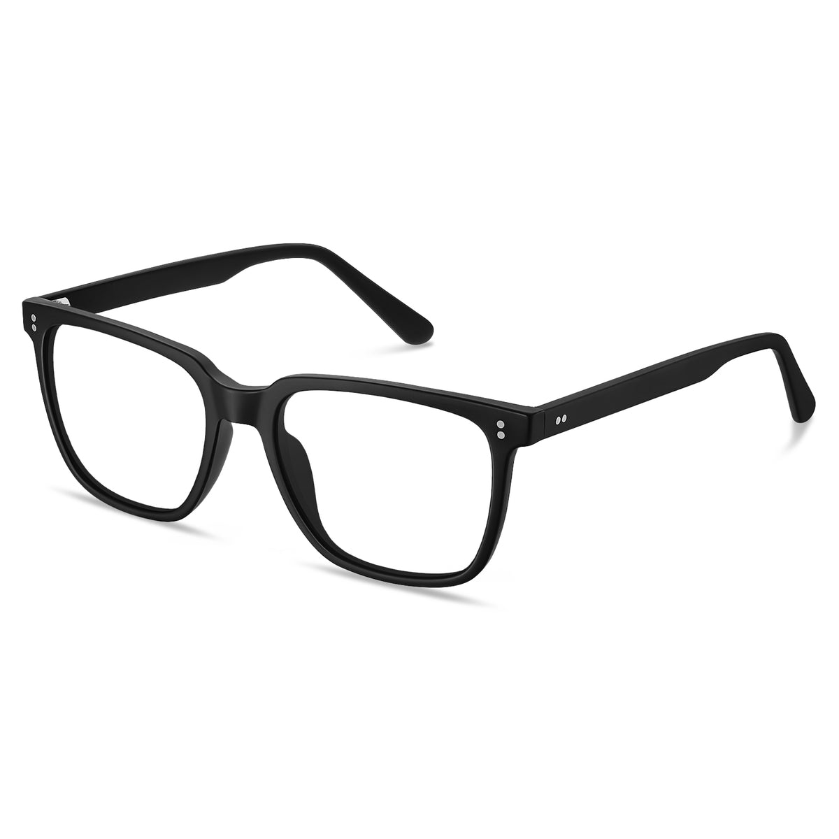 Carfia Kenosha-FL20 Black Acetate Eyeglasses, Angle View