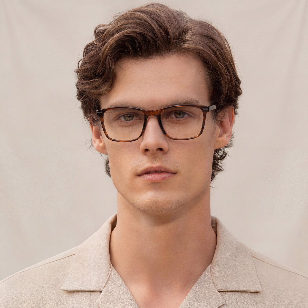 Carfia Hemet-FL02 Brown Acetate Eyeglasses for Women, Detail View