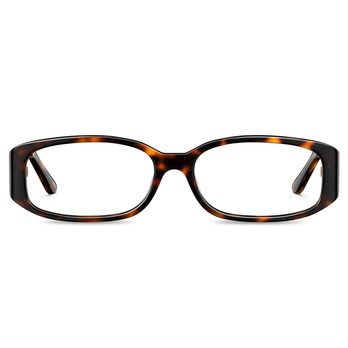 Carfia Tortoiseshell Premium Acetate Eyeglasses Italian Design with Signature Deer Logo Temple front