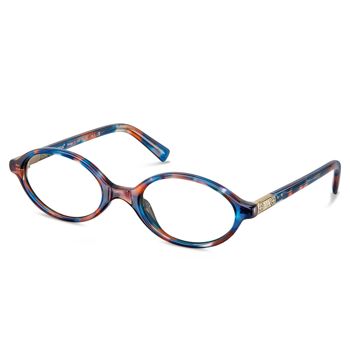 Carfia prescription glasses Women's Oval Acetate Glasses Italian Design Tortoiseshell Lightweight Eyeglasses-angle