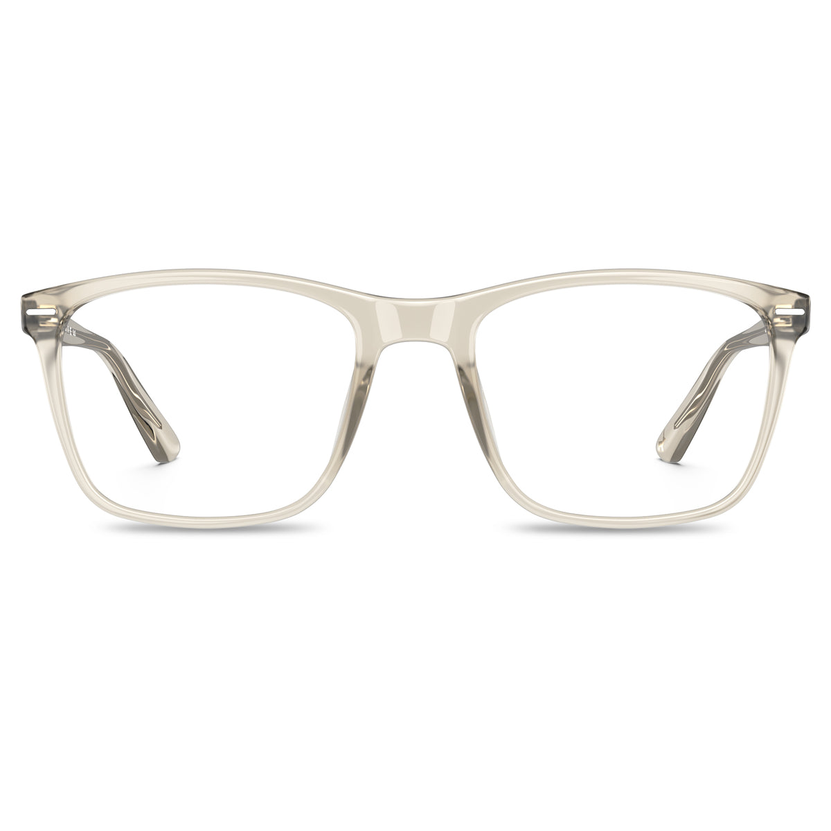 Italian acetate gold clear prescription-blue light unisex designer eyewear front