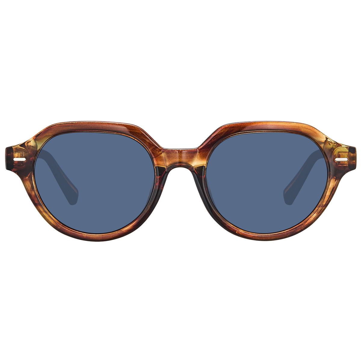 Carfia Aomst L06 men brown acetate prescription sunglasses, front view