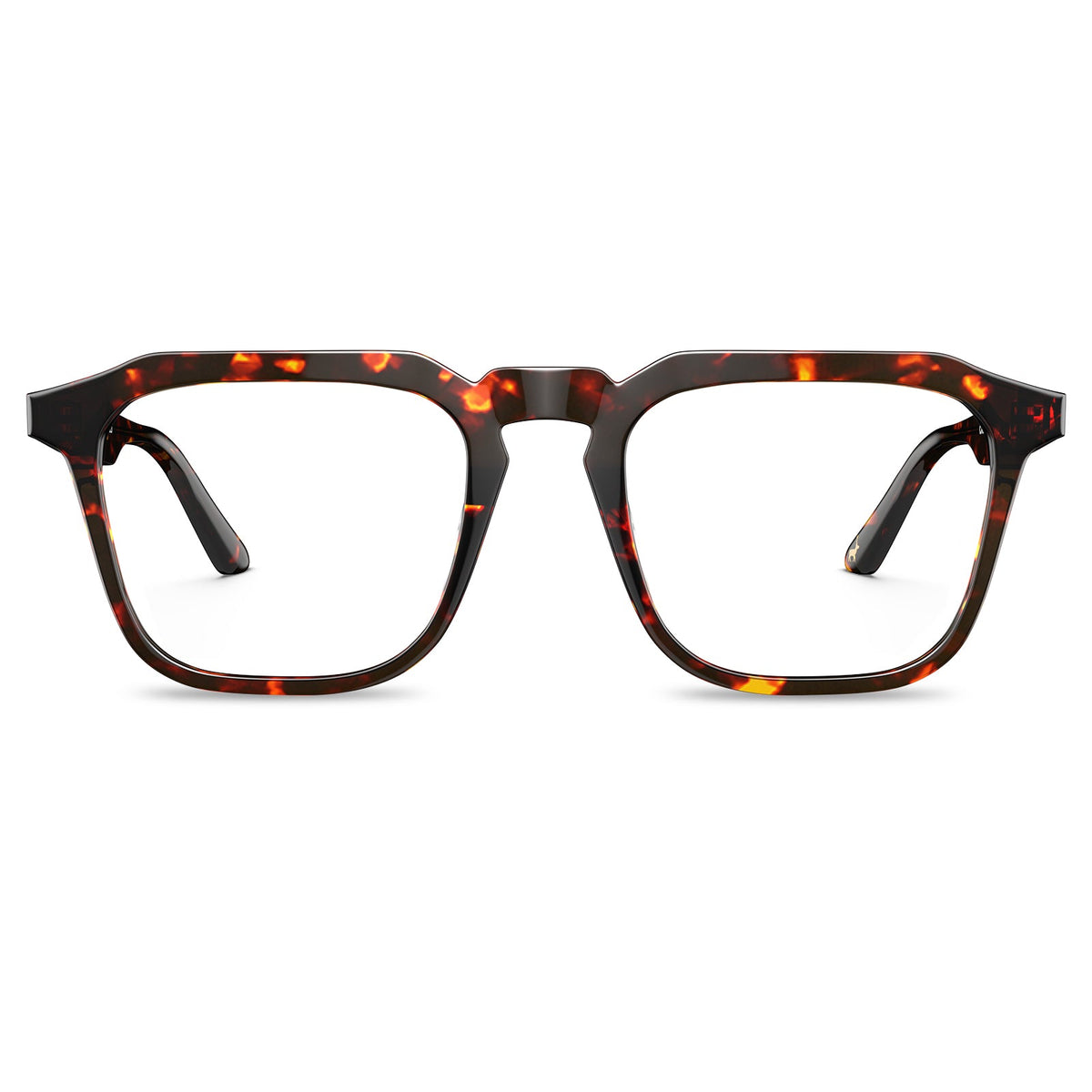 Carfia Albany CA5352-FC05 Tortoise Acetate Square Prescription Glasses Eyeglasses for Unisex, Front View
