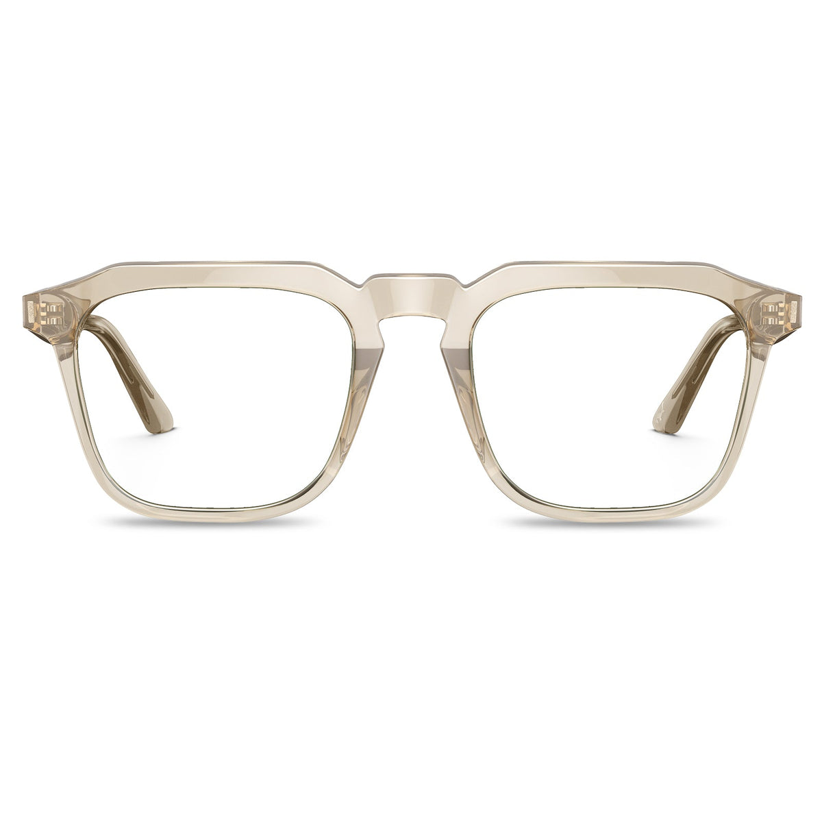 Carfia Albany CA5352-FC09 Gold Acetate Square Prescription Glasses Eyeglasses for Unisex, Front View