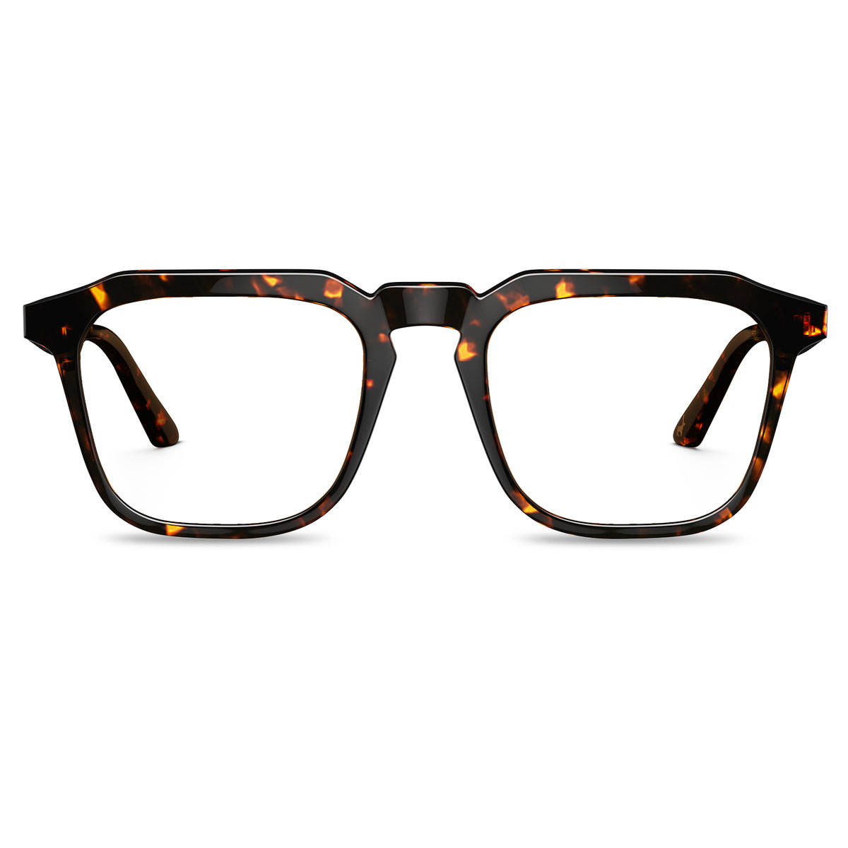 Carfia Albany CA5352-FC13 Tortoise Acetate Square Prescription Glasses Eyeglasses for Unisex, front View