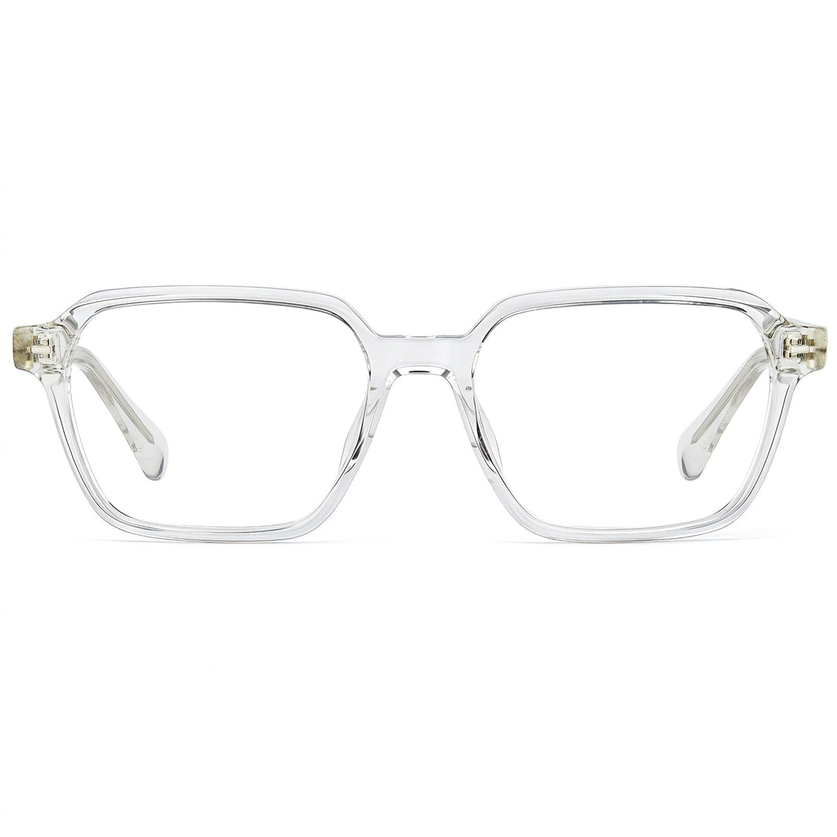 Carfia Aster CA7023-C2 Clear Acetate Square Clear Eyeglasses for Men, Front View