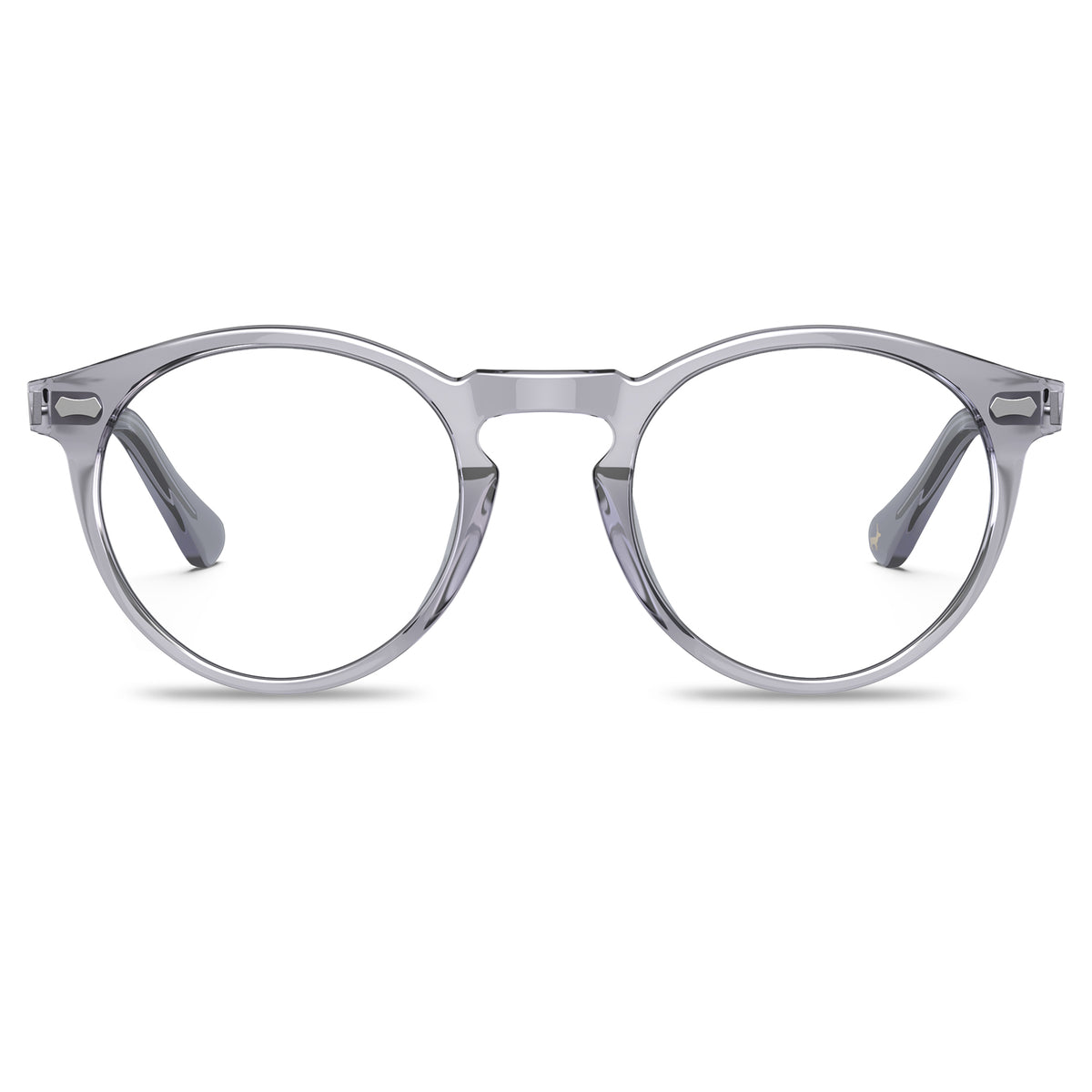 carfia-clear-light-gray-eyeglasses-acetate-frame-round-eyewear-front
