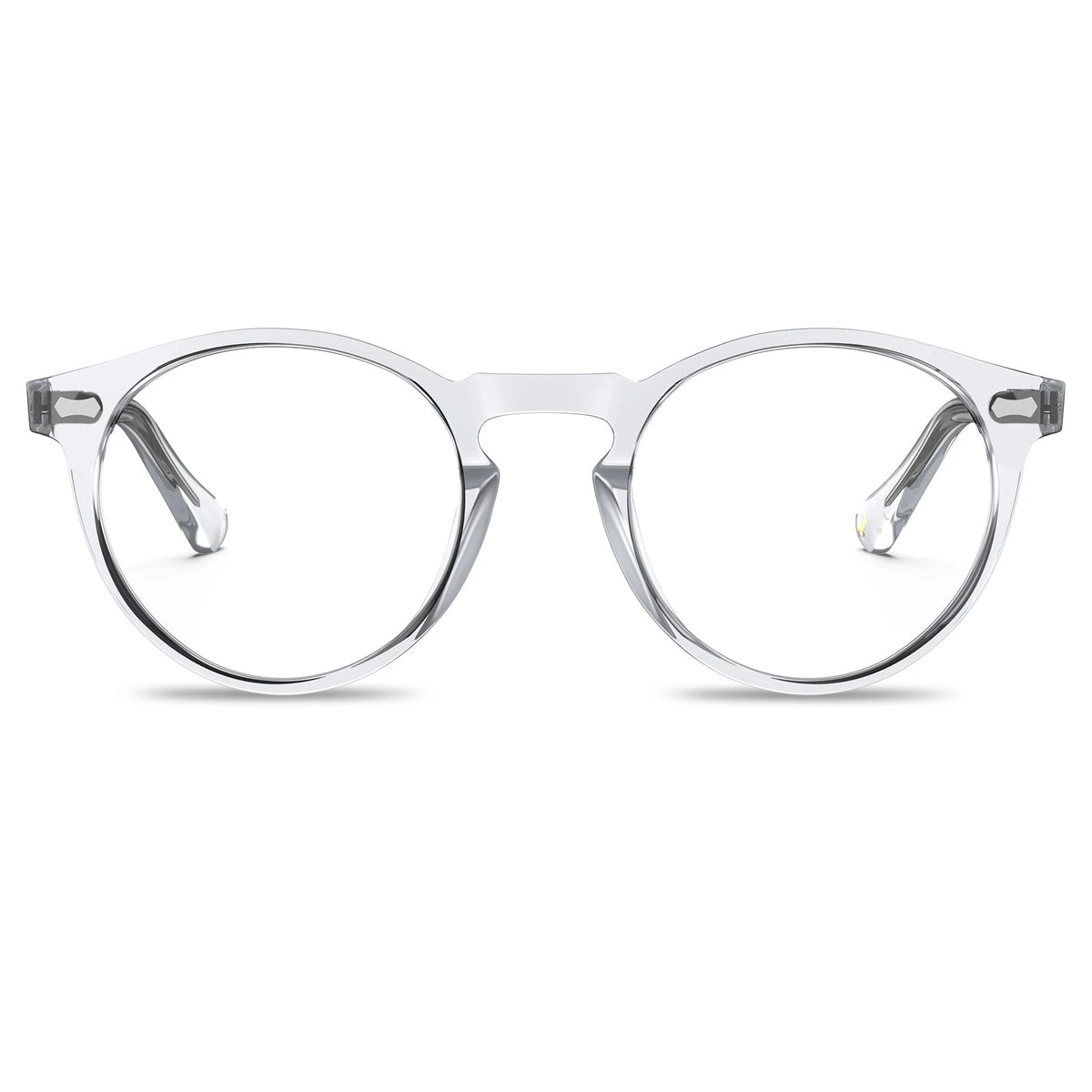 Carfia Concord CA5288-FL10 Clear Acetate Round Prescription Glasses Eyeglasses for Unisex, Front View
