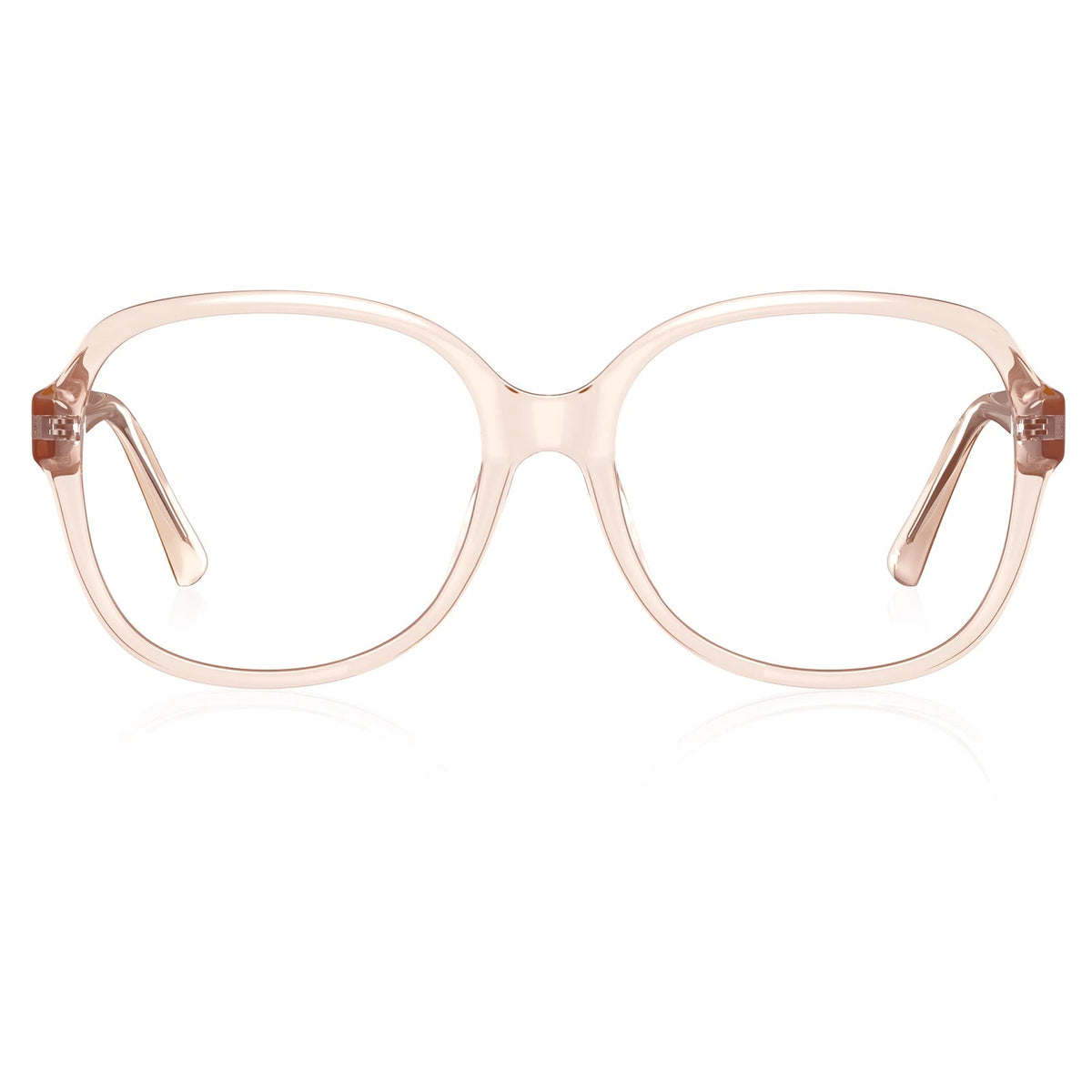 Carfia Matthew CA2024-C09 Pink Acetate Square Prescription Glasses Eyeglasses for Women, Front View