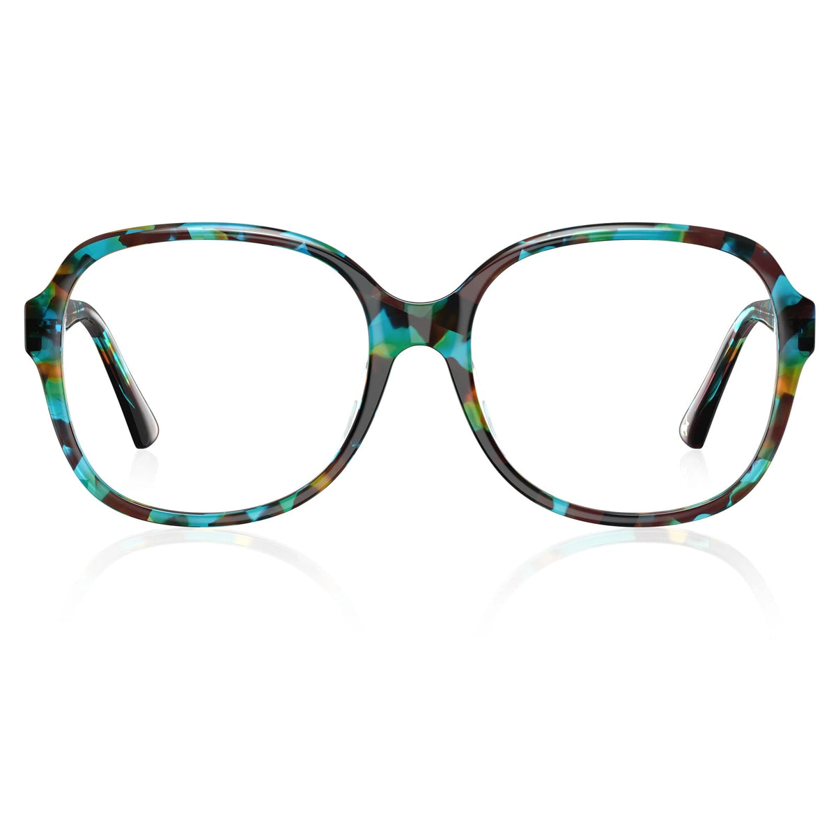 Carfia Matthew CA2024FC02 Tortoise Acetate Square Prescription Glasses Eyeglasses for Women, Front View