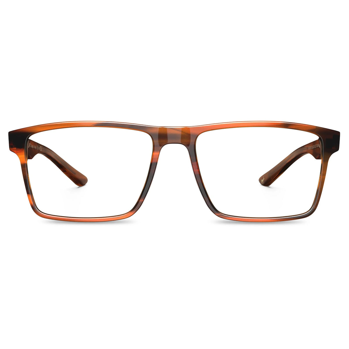 Carfia Matthew CA62162-FC02 Brown Acetate Rectangular Prescription Glasses Eyeglasses for Women, Front View