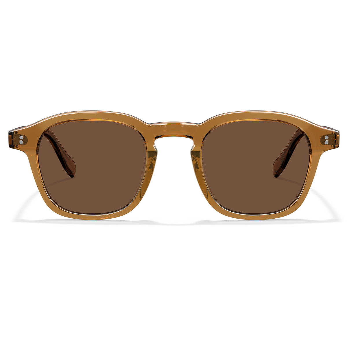 Carfia milo C05 men yellow acetate prescription sunglasses, front view