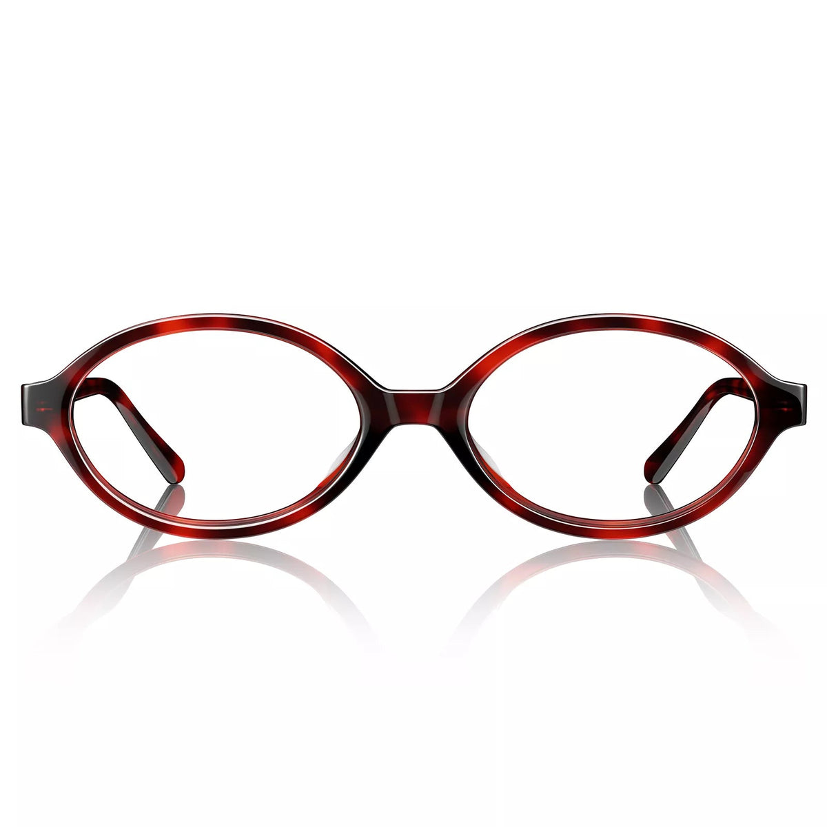Carfia Ovalen CA7032-C2 Tortoise Acetate Oval Prescription Glasses Eyeglasses for Women, Front View