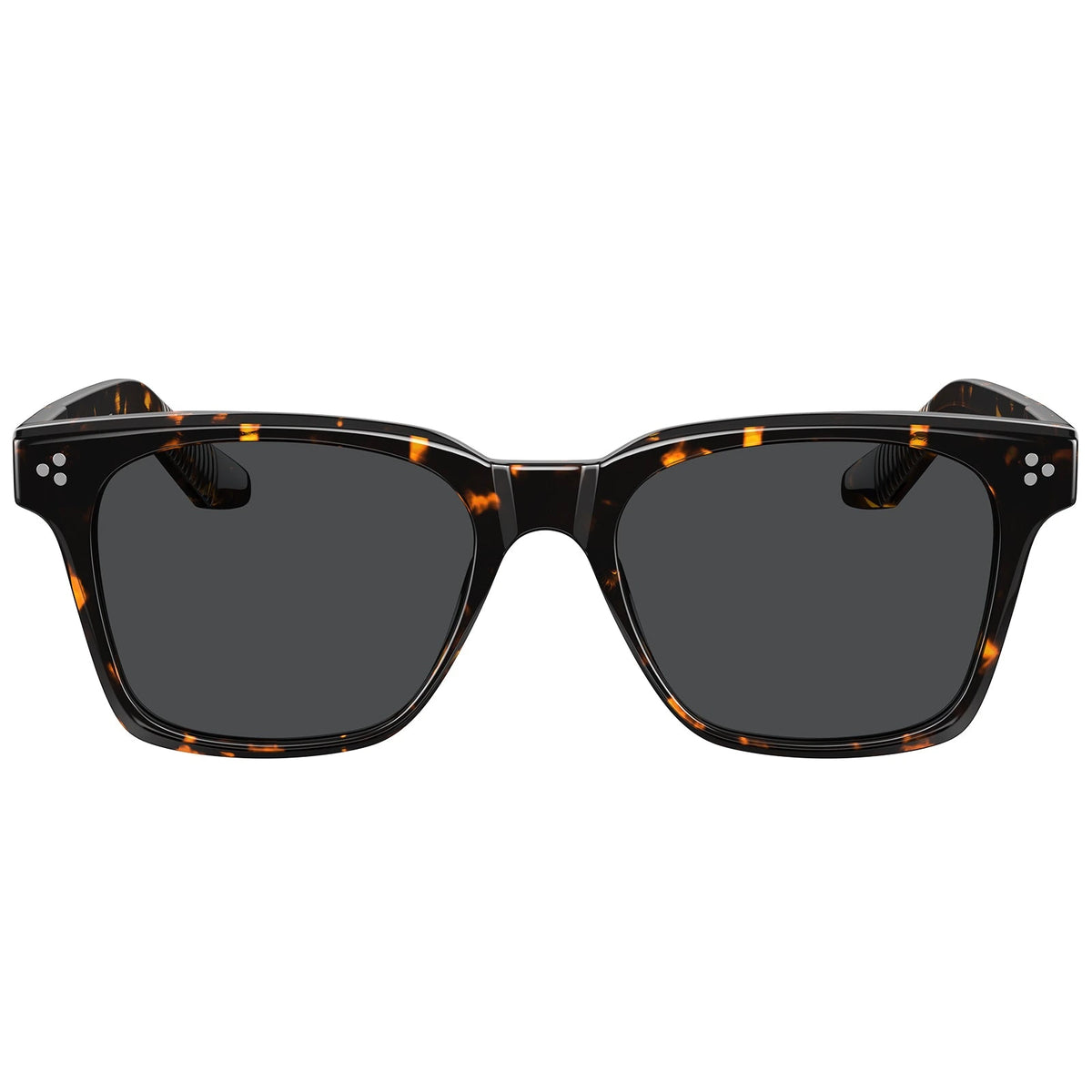 Carfia Simba CA31109-C14 Tortoise Acetate Square Polarized Sunglasses for Men, Front View
