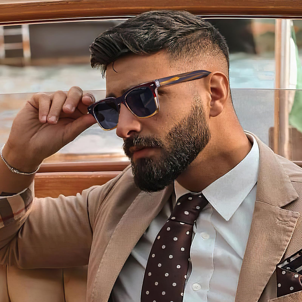 carfia-uv-protection-lightweight-tr-square-brown-gold-frame-polarized-sunglasses-model