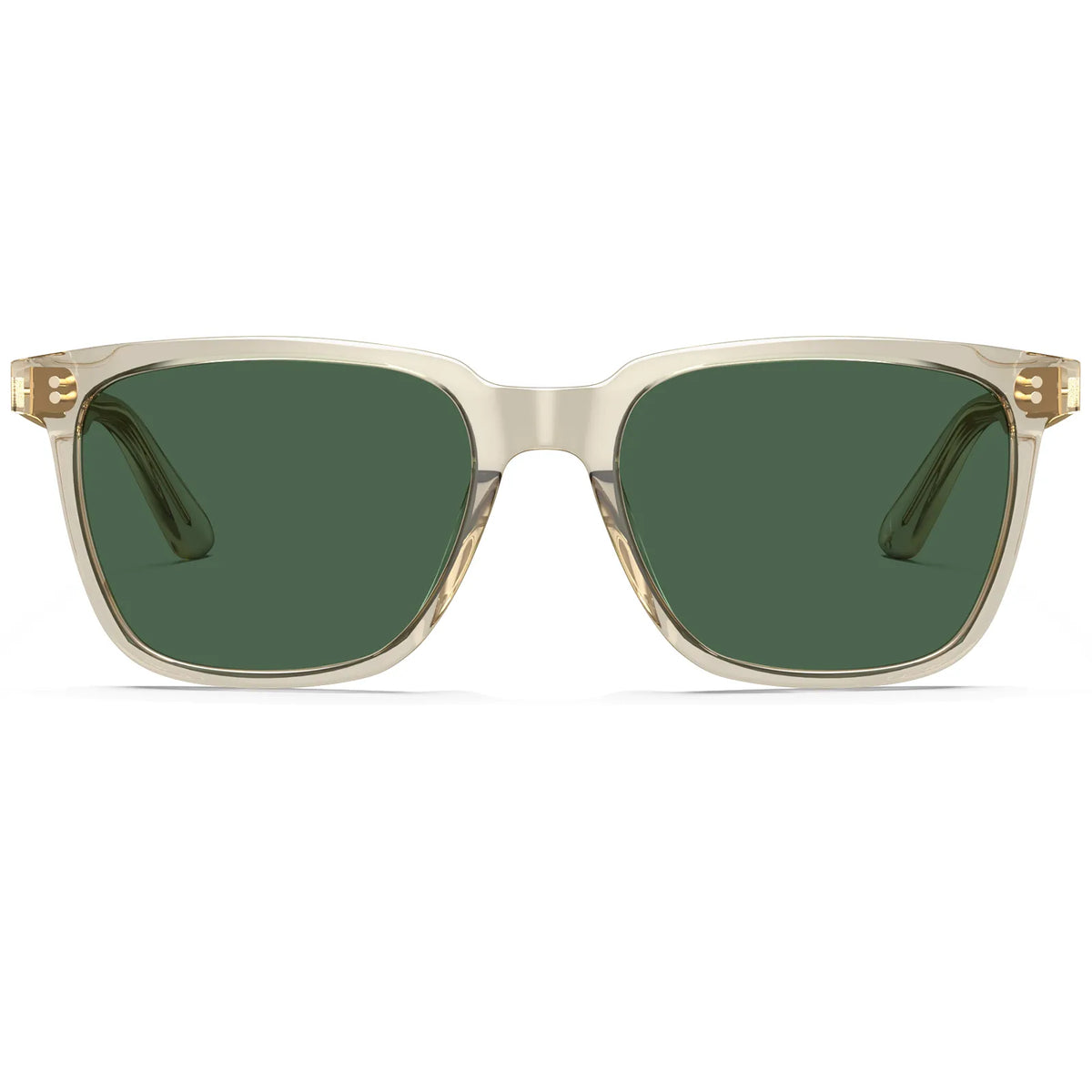 transparent-yellow-frame with-green-lenses-wayfarer-sunglasses-carfia-sun-glasses-polarised-men-sunglasses-front
