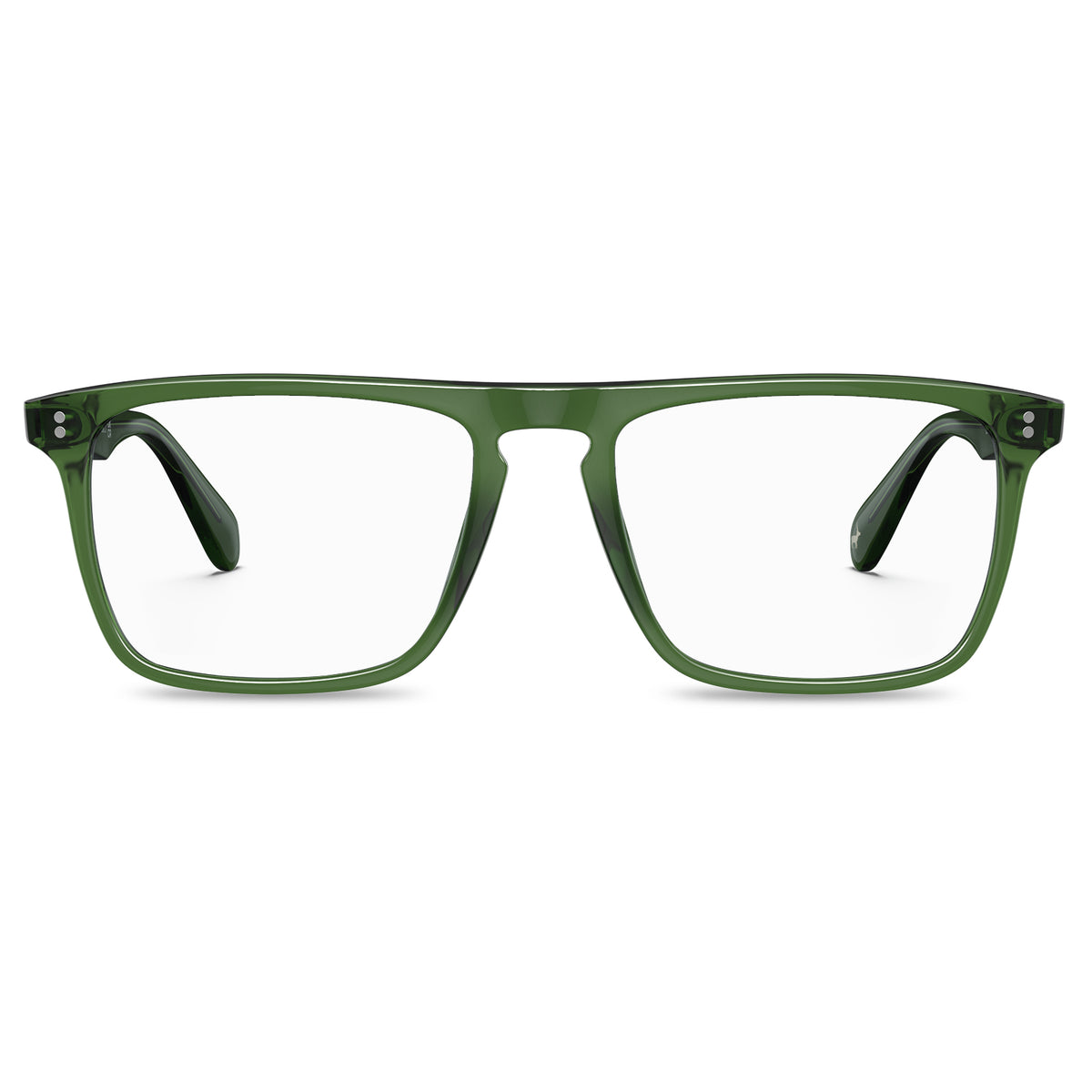 two-silver-rivets-green-full-rim-acetate-eyegalsses-front