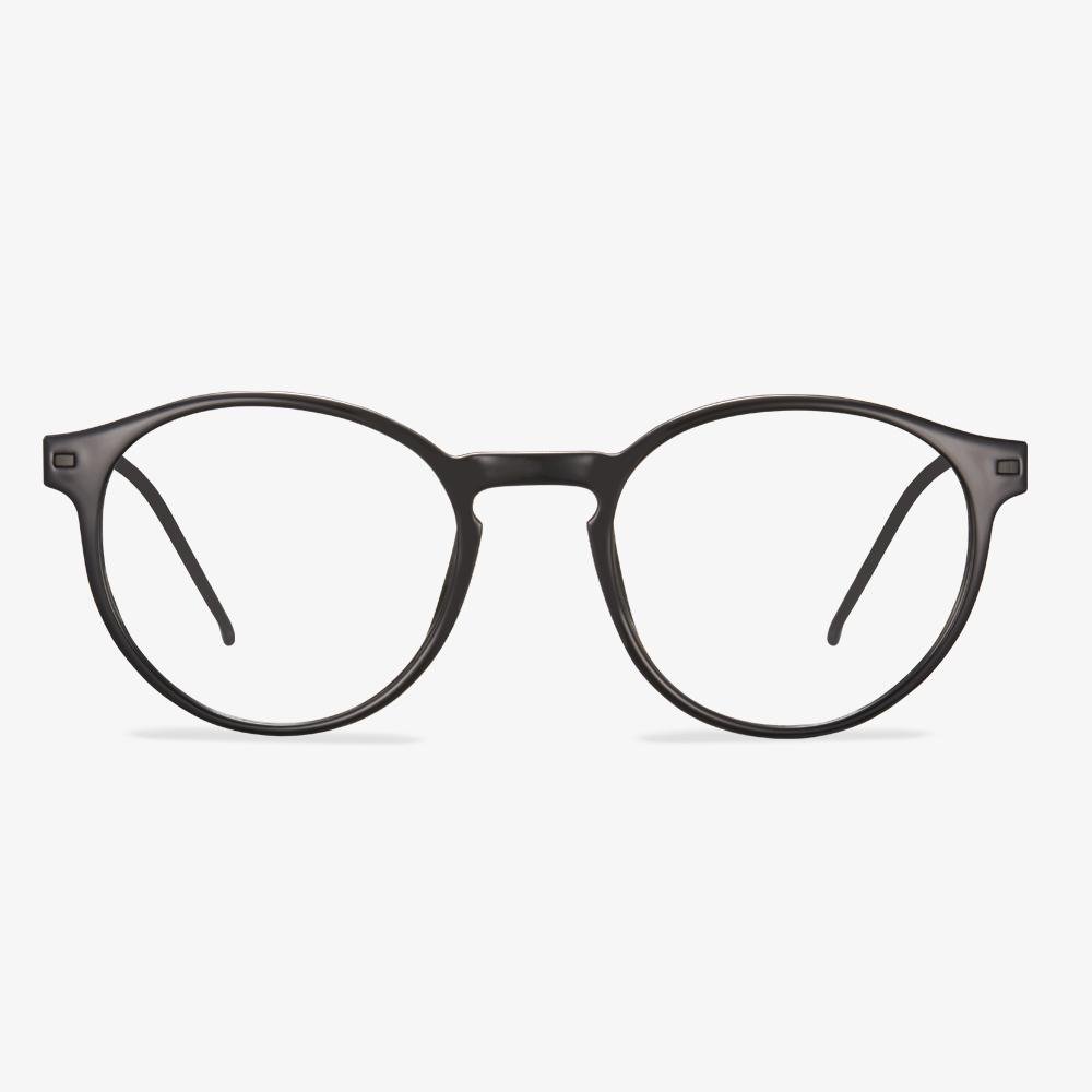 Thick Black Round Frame Glasses - Irma | KoalaEye