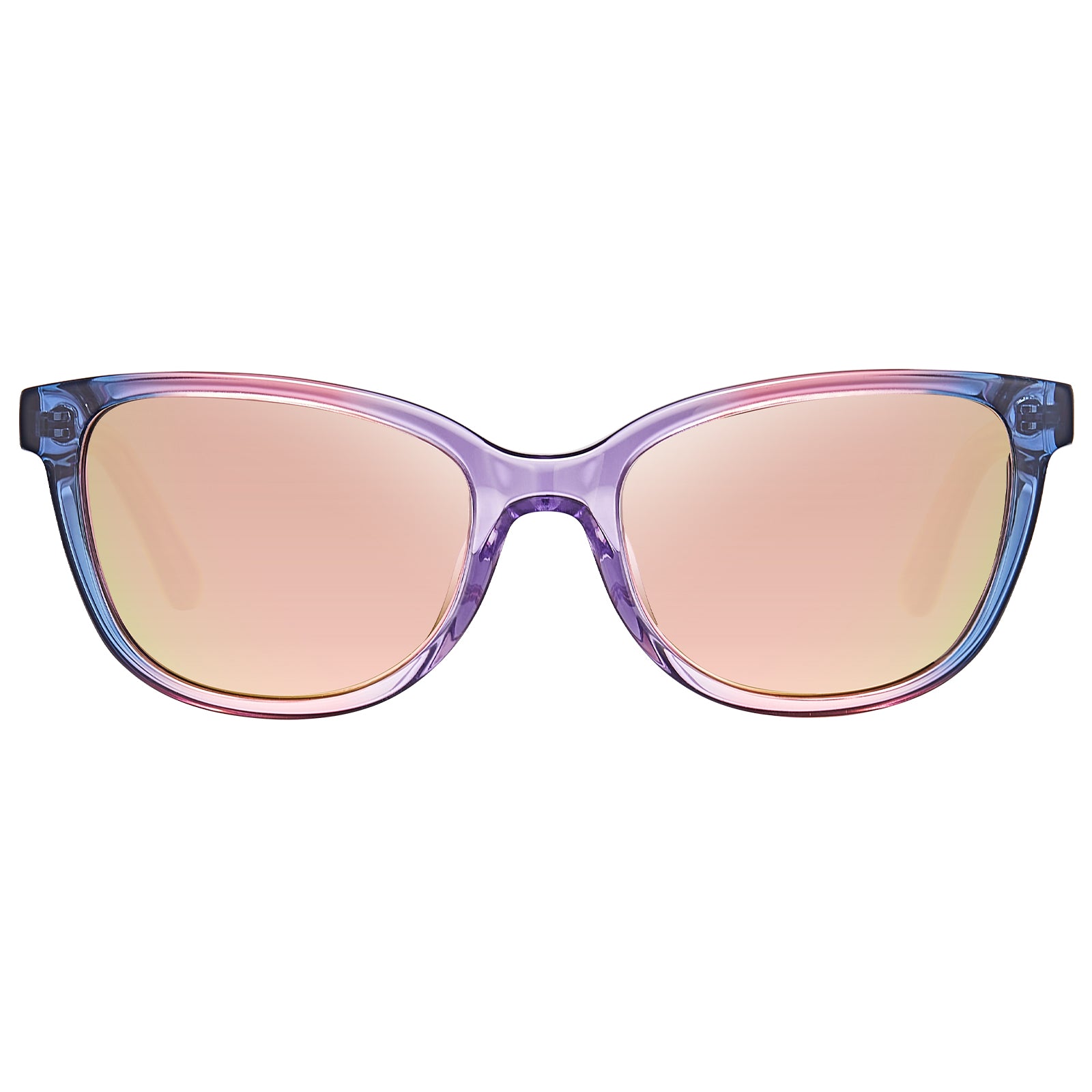 Designer Women Sunglasses-Blue&pink&purple Frame Pink Mirrored Lens