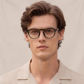  round acetate eyeglasses Mesa CA2306-FC07 with metal rivet details Italian design prescription frames men eyeglasses lilifestyle