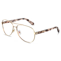 Carfia Poptart-FC10 Gold Aviator Eyeglasses for Unisex, Angle View