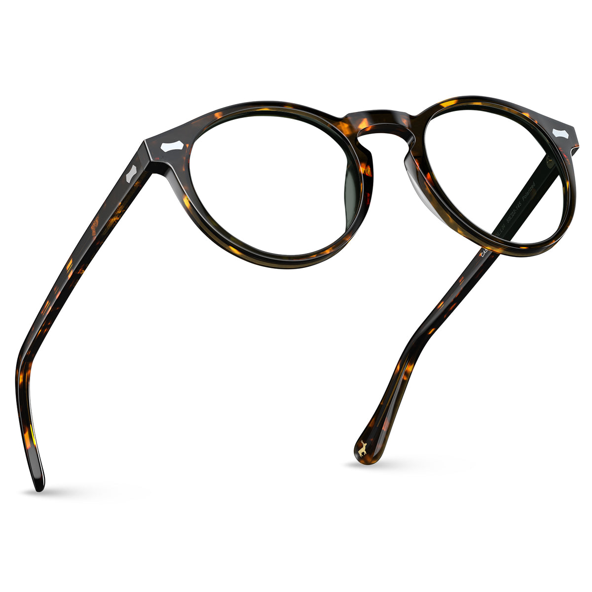 Carfia Concord-FL04 Tortoise Acetate Eyeglasses for Unisex, Angle View