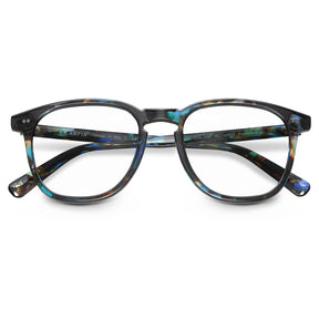 Downey prescription eyeglasses side profile showing acetate frame-flod