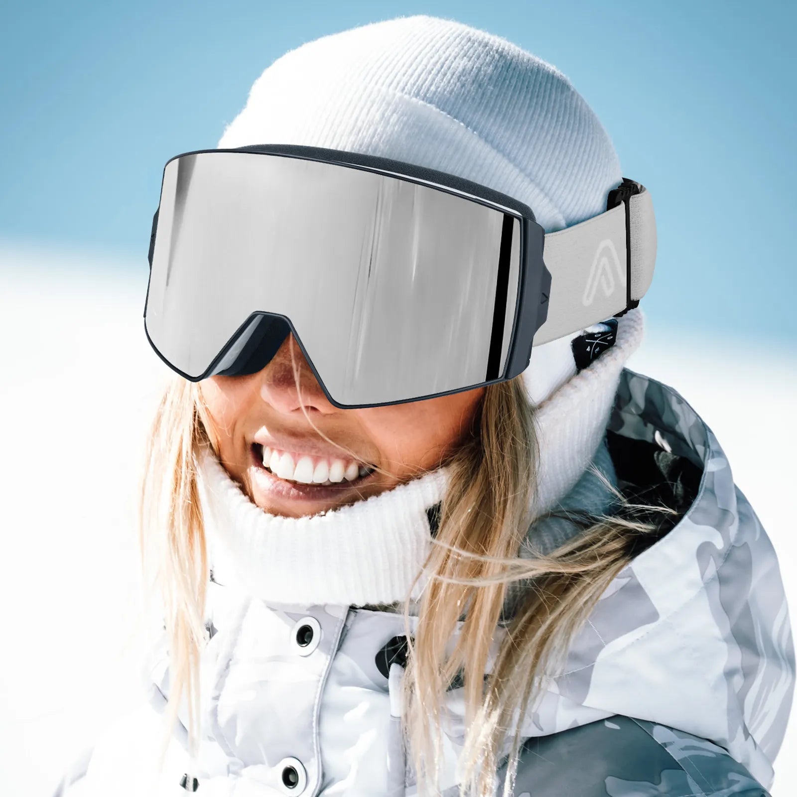 SNOWER Lunettes de ski, verres interchangeables, anti-buée, protection UV, OTG HD, lunettes de snowboard pour homme et femme adulte SNOWER Lunettes de ski, verres interchangeables, anti-buée, protection UV, OTG HD, lunettes de snowboard pour homme et femme adulte