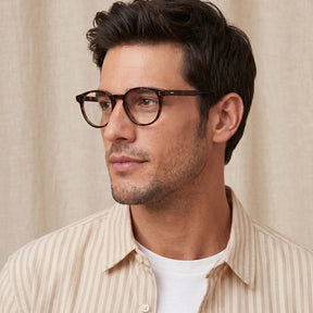 CARFIA Finco FC03 – Crystal Clear Acetate Eyeglasses Italian-Inspired tortoise glassees  lightweight eyewear