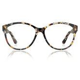 Barrie FC08 Oversized Square Eyeglasses for Women Tortoiseshell Acetate  Carfia front