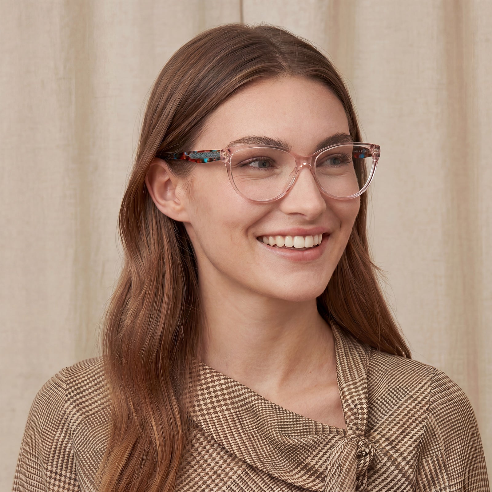 Carfia Barrie-FC04 Pink Acetate Cat-Eye Eyeglasses for Women, lifestyle View