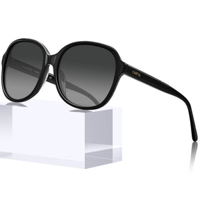 Carfia Acetate Polarized Sunglasses for Women UV Protection Retro Trendy Big Sunnies