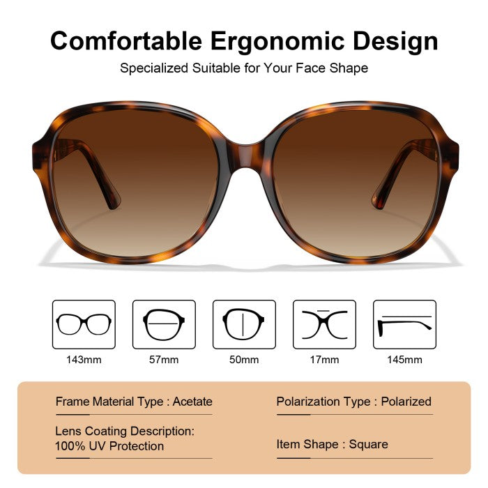 Carfia Sun Glasses for Women  Acetate Eyewear