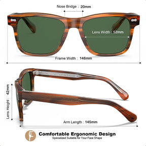 Eugene-Swirl Frame Green #CA2301