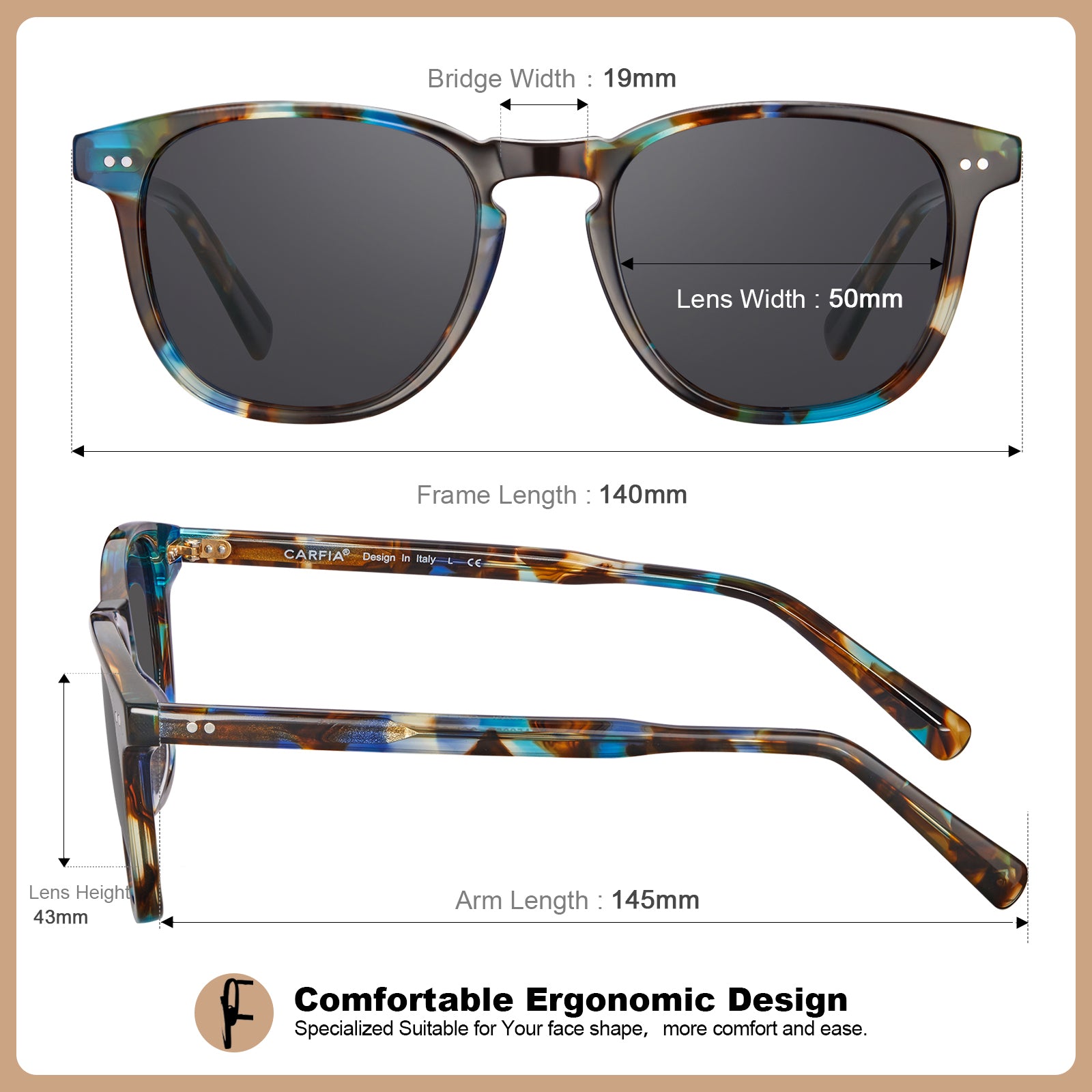 Downey-Blue Brown Swirl-Prescription-CA5285