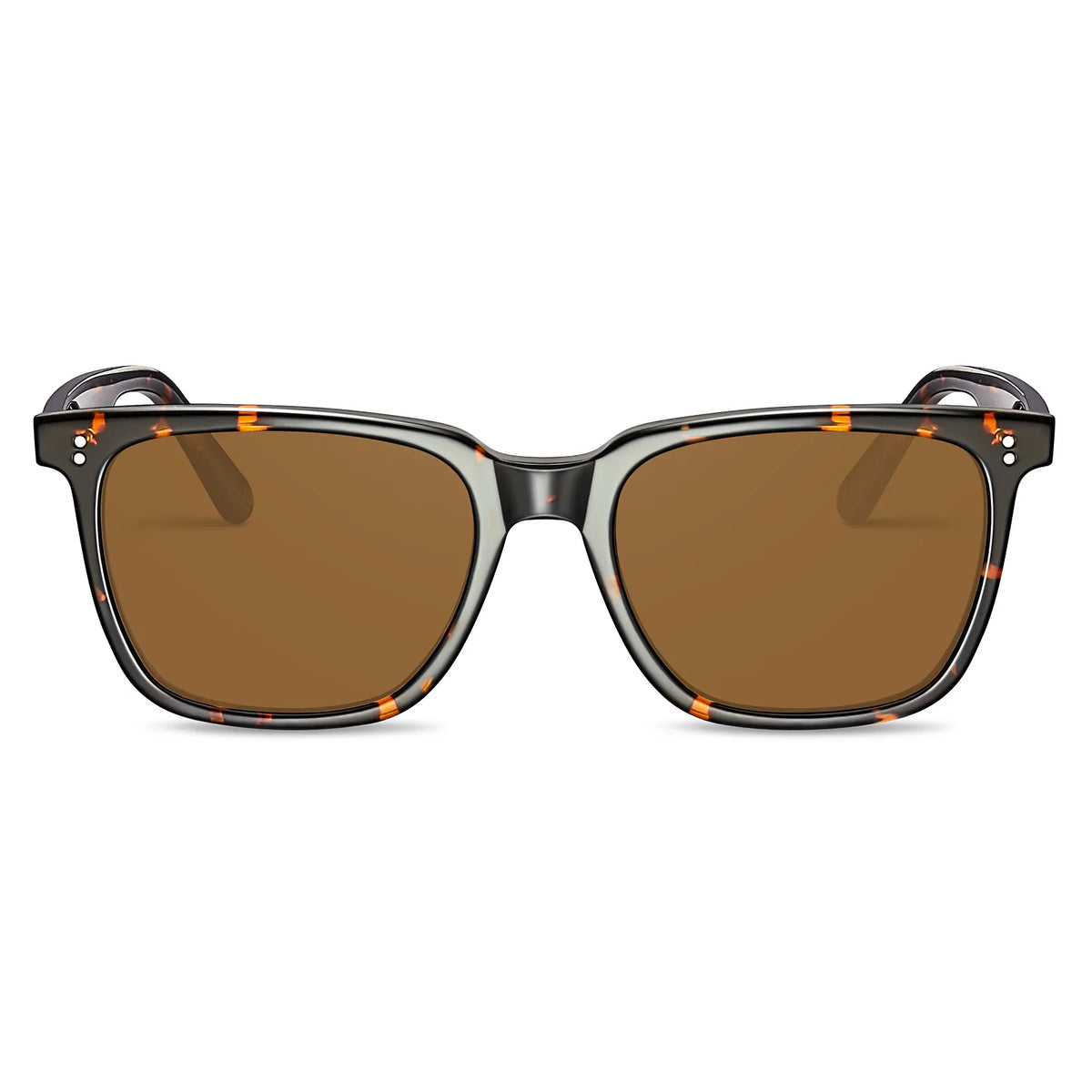 Classic Tortoise Frame with Amber Lenses Wayfarer Sunglasses 
