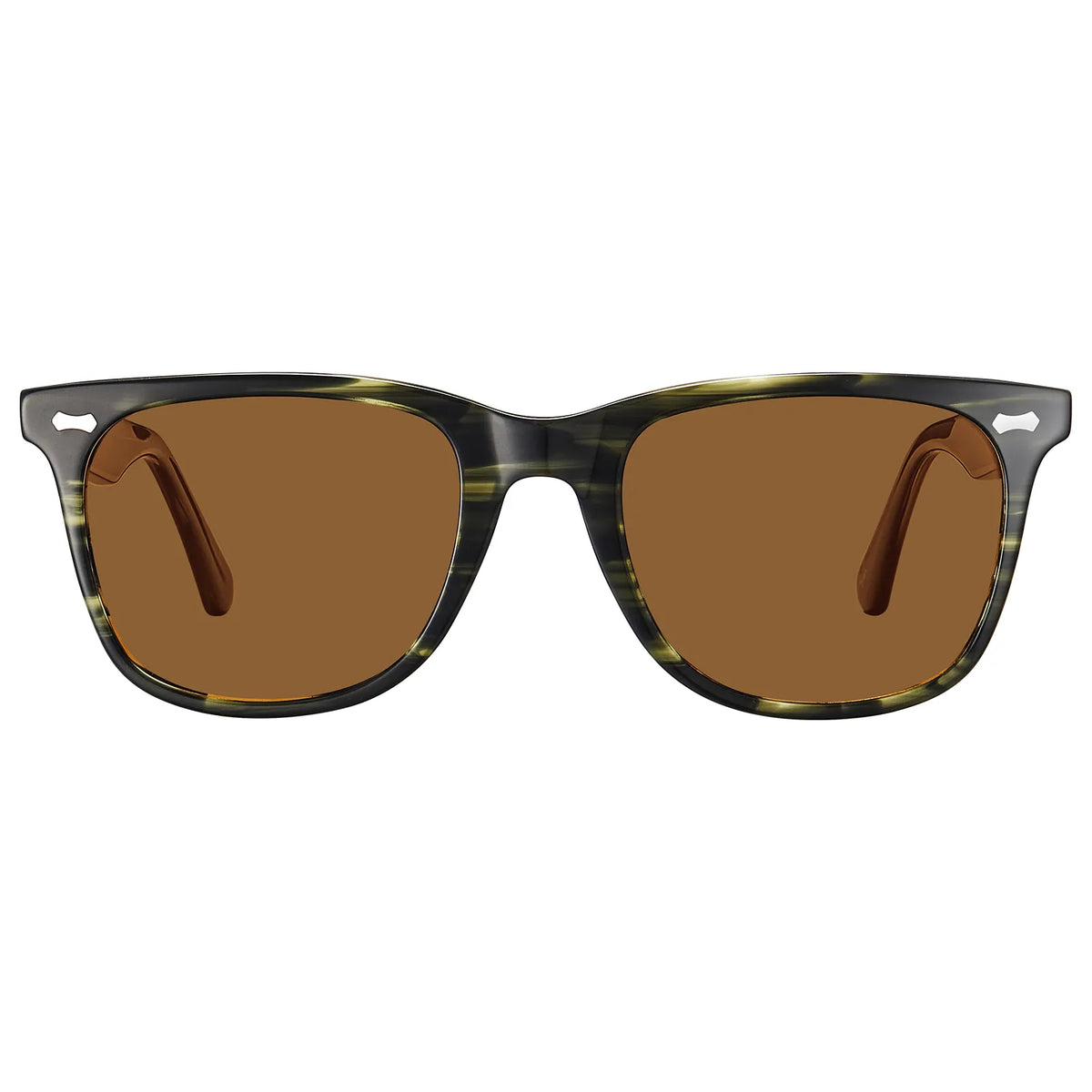 CARFIA Square Polarized Retro Acetate Italian Hand-crafted Driving