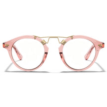 CARFIA Avonpok Round Eyeglasses  Soft Pink Retro Double Bridge front