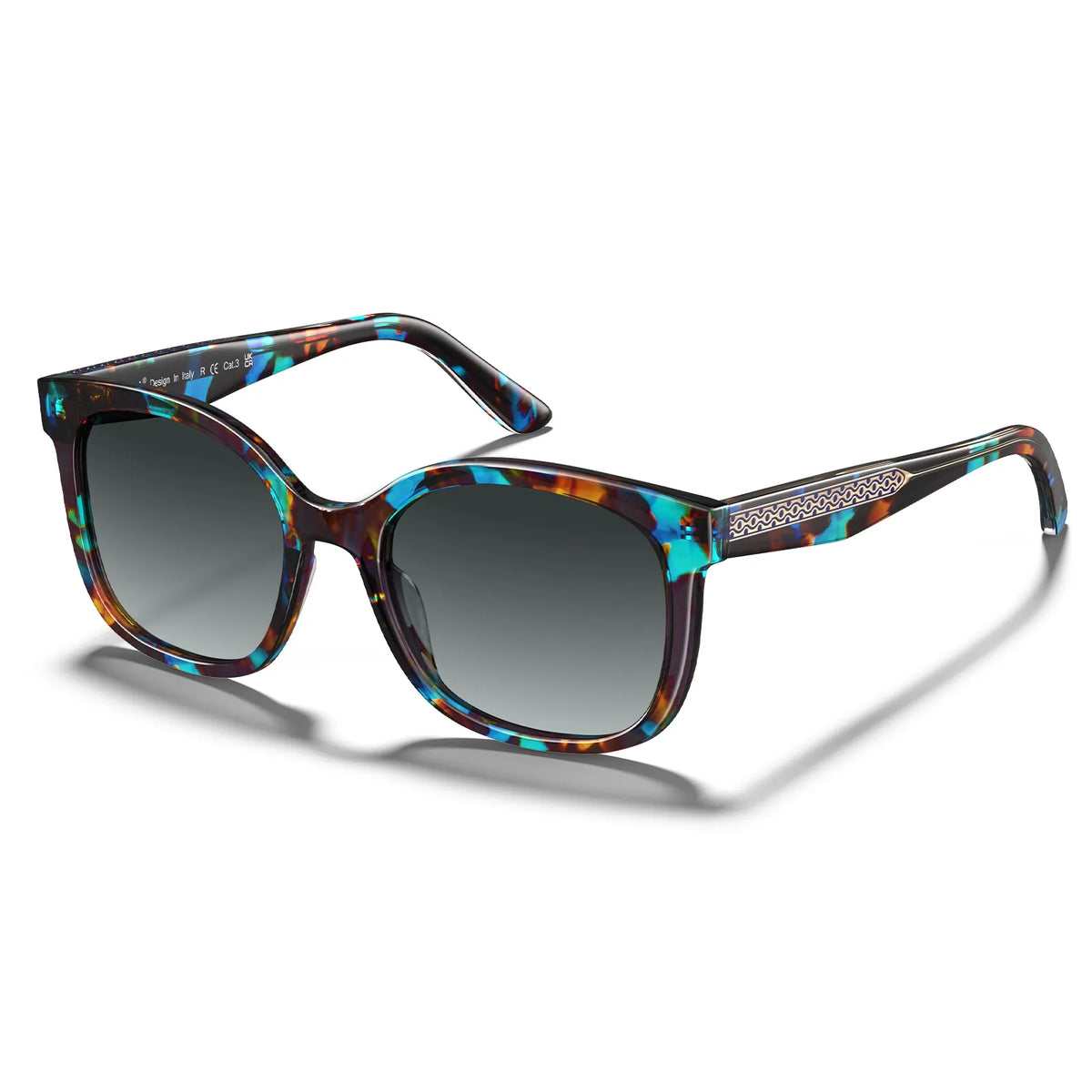 Carfia Tucson-C07 Acetate Cat-Eye Polarized Sunglasses for Women, Additional View