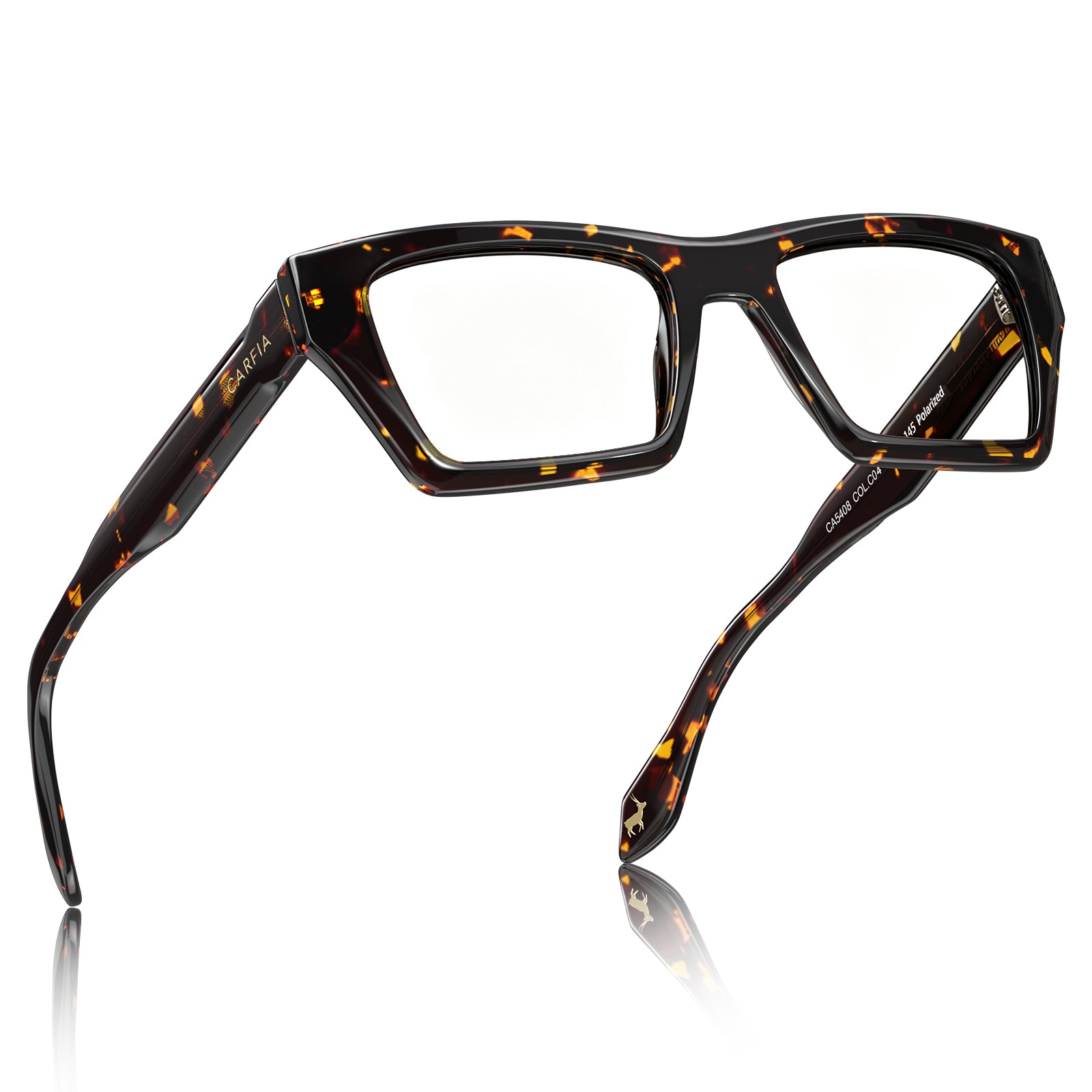 carfia Prescription Eyeglasses Tortoise Italian Acetate Frames For Women fly