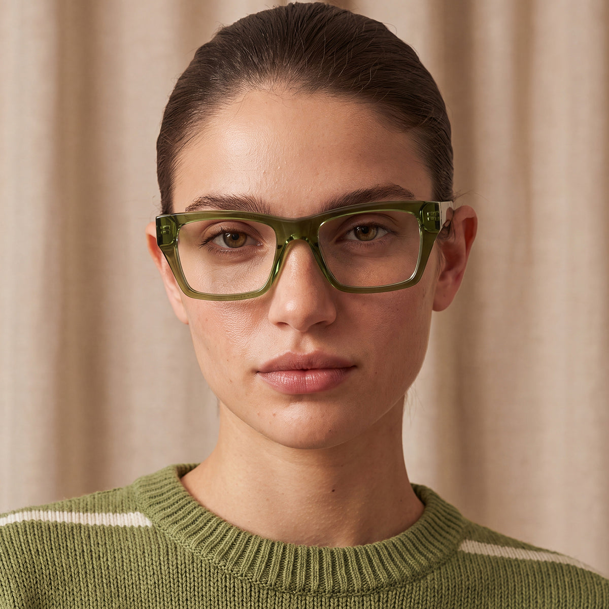 carfia Prescription Eyeglasses green Italian Acetate Frames For Women model