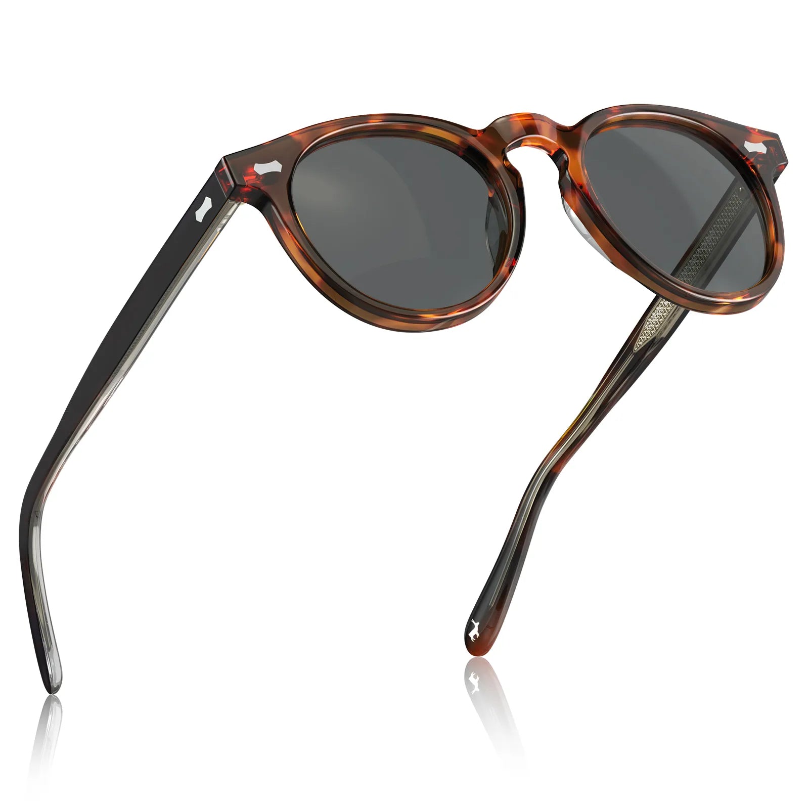 Uv Coating Carfia Sunglasses Cool Male Sunglasses Vintage Round