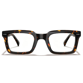 Arnect Square Tortoiseshell Eyeglasses Italian Acetate Prescription Frames front