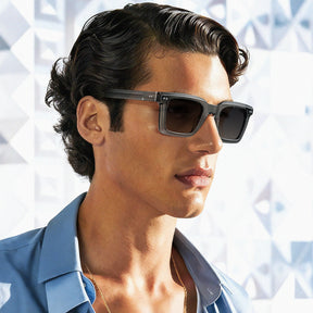 carfia Prescription Sunglasses for Men UV400 Polarized Acetate Frame grey eyewear  men lifestyle