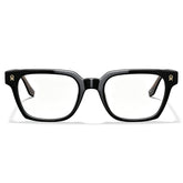 carfia Premium Italian Acetate Eyeglasses Timeless Black Frame Design front