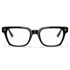 carfia Premium Italian Acetate Eyeglasses Timeless Black Frame Design front