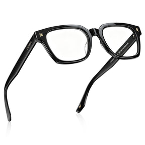 carfia Premium Italian Acetate Eyeglasses Timeless Black Frame Design fly