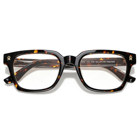 CARFIA Camet Rectangular Eyeglasses  Italian Designed Dark Tortoise Acetate Frames fold