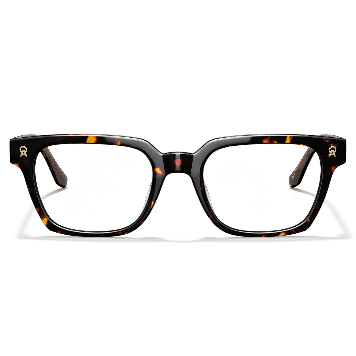Tortoise Acetate Eyeglasses Italian Designer Frames CARFIA Eyewear front